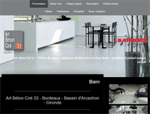 Tablet Screenshot of beton-cire-bordeaux.com